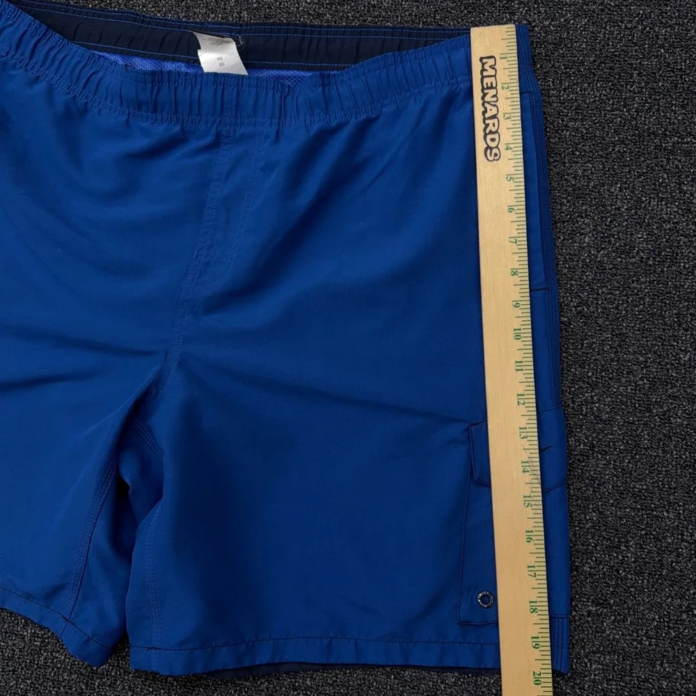 Nike Mens Swim Trunks Royal Blue‎ Cargo Pocket Mesh Lined Board Shorts XL